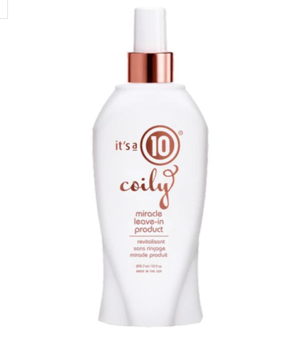It's A 10 Haircare Coily Collection Miracle Leave-In | 10 Oz, Yellow - Perfect for Curly Hair