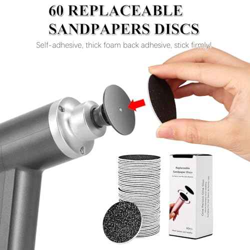 Upgraded Electric Callus Remover for Feet 4500rpm, Adjustable Speed Electric Foot Callus Remover Foot Sander Grinder Pedicure File for Women Men Dead Skin Cracked Heels (Gray)