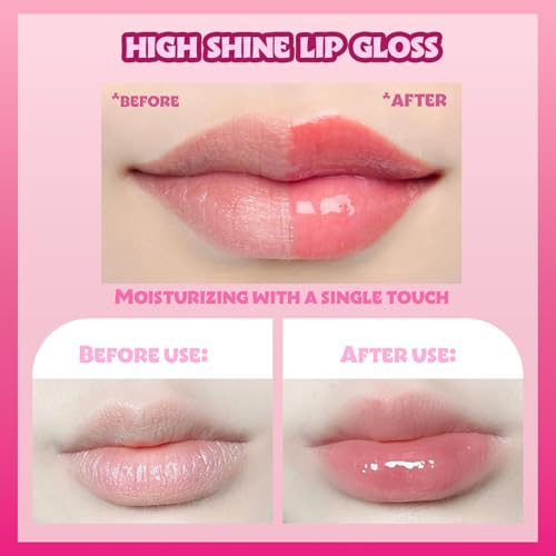 Barbie 12 Piece Plant Based Lip Gloss, Girls Party Favors, First Makeup Set for Girl, Perfect for Parties, Sleepovers, and Birthday Gifts, Ages 3+, by Townley Girl