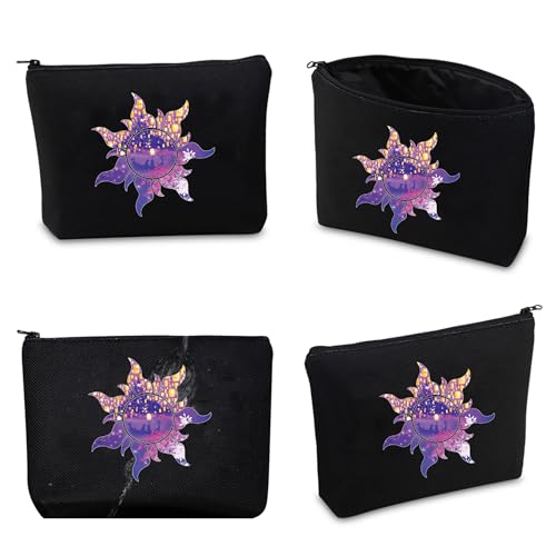 CMNIM Princess Sun Symbol Makeup Bag Princess Fans Gift Princess Fairy Tale Story Lover Inspired Fairy Tale Cosmetic Bag