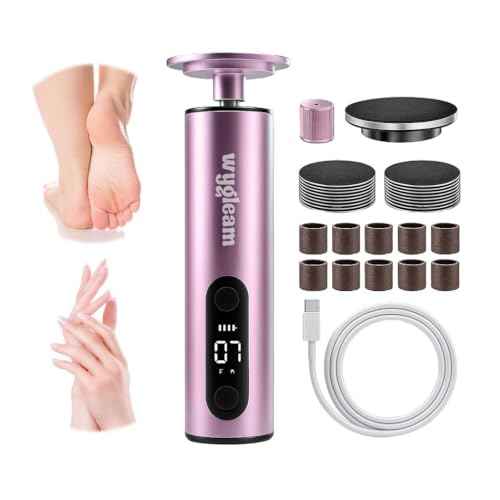 2-in-1 Electric Callus Remover and Nail File Drill Kit for Flawless Feet & Nails - 3 Speeds, Rechargeable, Professional at-Home Pedicure & Manicure Tool