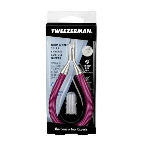 Tweezerman Grip & Snip Spiral Spring Cuticle Nipper (Assorted Colors)