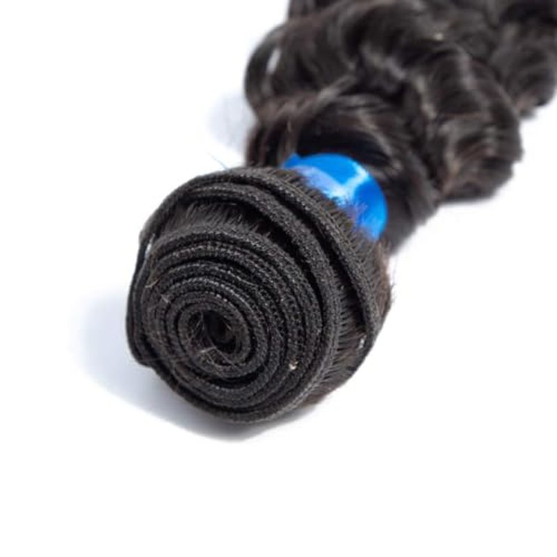 Cranberry Brazilian Virgin Hair Deep Wave Human Hair Bundles 1 Bundle 26 Inch 100% Unprocessed Virgin Hair Curly Waves Double Weft Wet and Wavy Bundles for Black Women