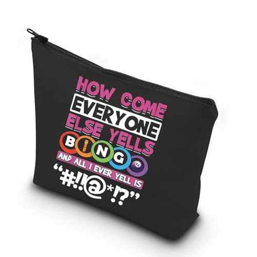 WCGXKO Funny Player Gift Lucky Bag Game Lover Zipper Pouch Makeup Bag (HOW COME)