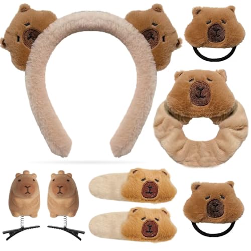 Headband, Hair Accessory Cute capybara headband with hair accessory set£¬Various styles of hair clips and hairbands