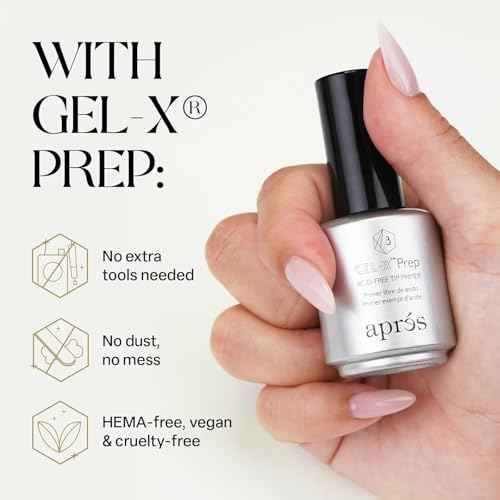 APR?S Gel-X Prep Acid-Free Tip Primer 15 ml, Nail Tip Etching Prep for Improved Adhesion