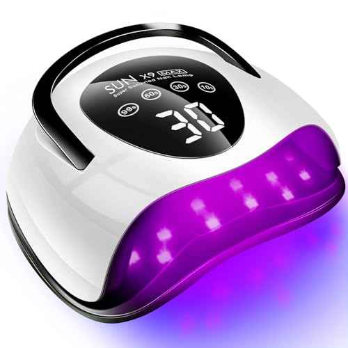 268W LED UV Light Dryer for Nails Gel Polish with 57 Lamp Beads 4 Timer Setting & LCD Touch Display Screen, Auto Sensor, Professional Nail Lamp