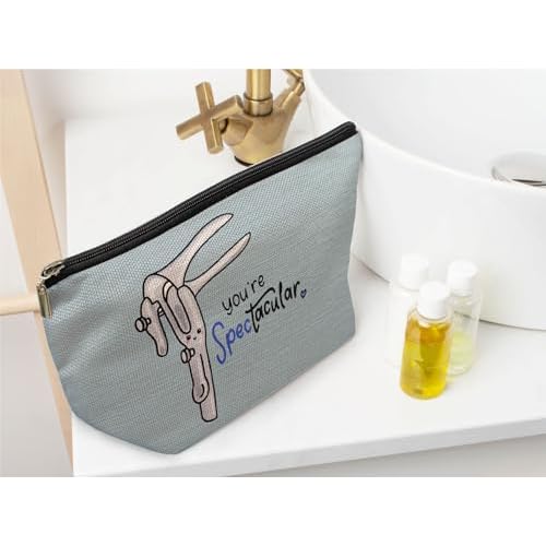 Ayxvt Obgyn Cosmetic Makeup Bag - Medical Office Decor, Midwife Gifts, Doctor Gifts (Blue)