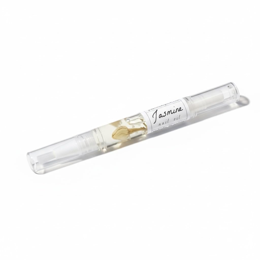 Greenmade goods Jasmine Cuticle Oil Trio Professional Manicure and Pedicure Set- Nourishes, Strengthens, Protects (Pack of 3)