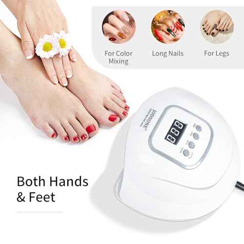 JODSONE U V LED Nail Lamp, Nail Dryer for Gel Polish, Led Light with Automatic Sensor & 4 Timers