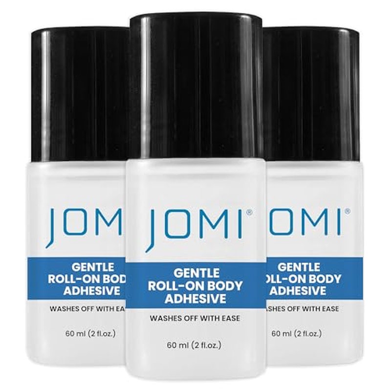 Premium Roll On Body Adhesive for Skin, Fashion Tape, Butt & Clothes Glue, Sweat Resistant, Sock & Wig Adhesive, Residue Free, Made in USA