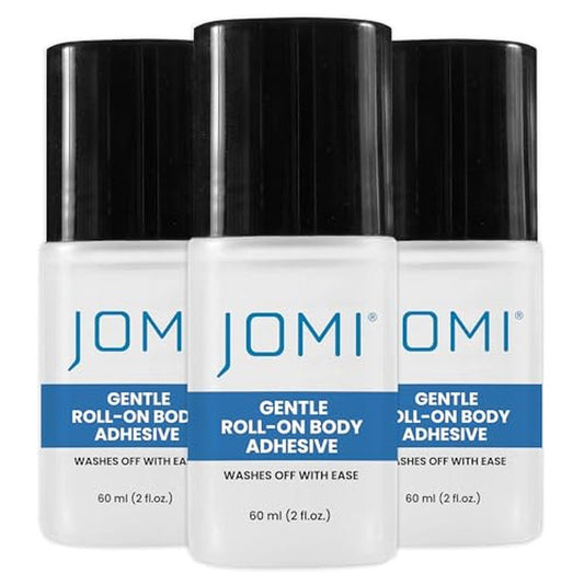 Premium Roll On Body Adhesive for Skin, Fashion Tape, Butt & Clothes Glue, Sweat Resistant, Sock & Wig Adhesive, Residue Free, Made in USA