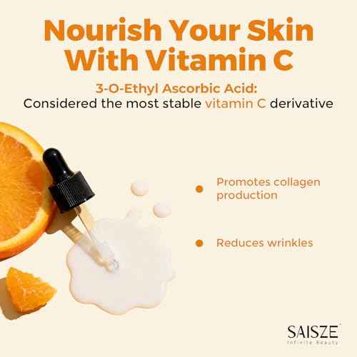 Vitamin C Serum for Face, Facial Serum for Dark Spot, Anti Aging with Vitamin C, Hyaluronic Acid, Christmas Stocking Stuffers, Skin Care Gifts for Women, 60ml