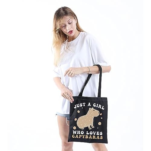 Capybara Lover Accessories Giant Cavy Rodent Gift Animals Theme Gift Just Who Loves Capybaras Cosmetic Bag