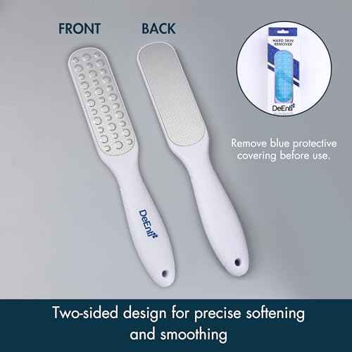 Metal Foot File, Professional Grade Stainless Steel, Salon Quality Callus Remover, Lightweight Foot Scrubber, Home Manicure and Pedicure Tools