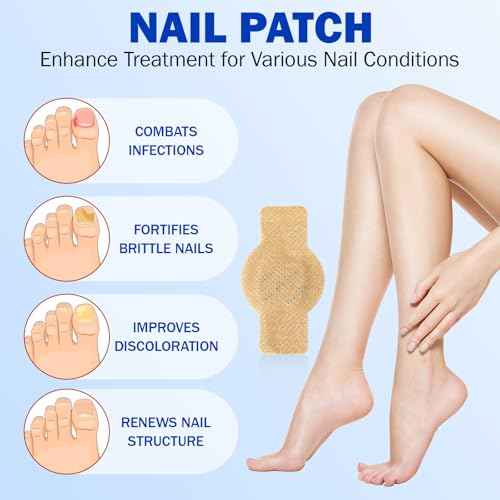 Fungal Nail Patches 21 PCS -Toenail Treatment Extra Strength - Nail Repair for Restores Damaged Nails and Appearance of Discolored