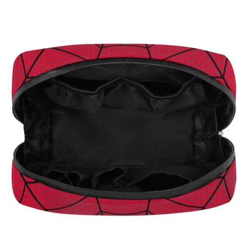 Kids Toiletry Bag for Boys, Cute Small Red Spider Web Wash Bag for Little Young Boys Waterproof Cosmetic Weekender Bag Toddler Traveling Toiletries