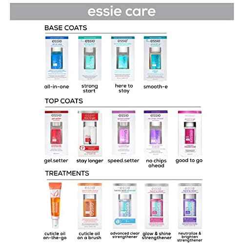 essie Nail Care, Salon-Quality Longwear Top Coat, 8-Free Vegan, Stay Longer, 0.46 fl oz