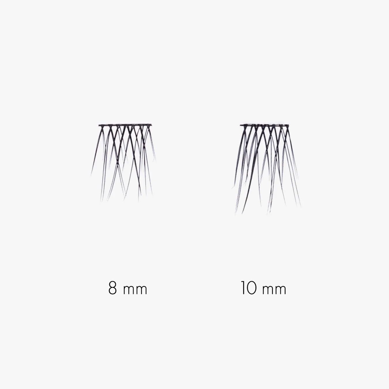 Sweed - No Lash Cluster Duo False Eyelashes (Medium; 8mm + 10mm)