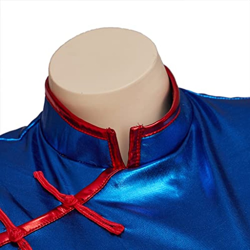 iSHOWcos Women's Chi Chi Cosplay Costume Cheongsam Sexy Blue Dress Halloween Suit