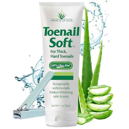 Toenail Softener for Thick Hard Toenails - Safe for Seniors & All Ages - Fast-Acting Toenail Softening Cream - Ingrown Toenail Treatment - Non Greasy Nail Cream Formulated with Natural Aloe Vera, 1 oz