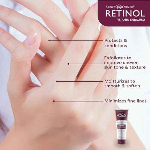 Retinol Anti-Aging Hand Cream ? The Original Retinol Brand For Younger Looking Hands ?Rich, Velvety Conditions & Protects Skin, Nails & Cuticles ? Vitamin A Minimizes Age¡¯s Effect on Skin