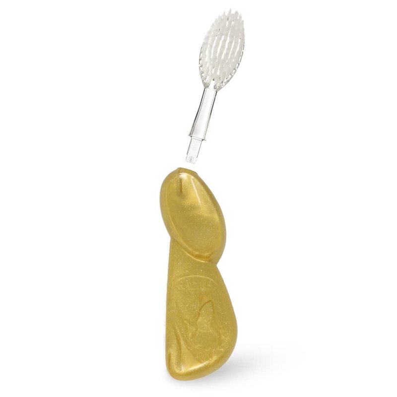 RADIUS Big Brush With Replaceable Head, Right Hand, Gold, Marble, Ice (3 Pack), 3 Count