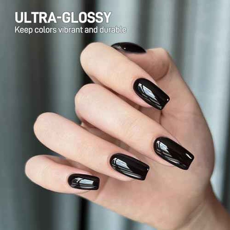 GAOY Builder Top Coat Gel, 16ml No Wipe Clear Rubber Top Coat for Gel Nail Polish, High Gloss Apex Building for Long Lasting UV Gel Nail Art
