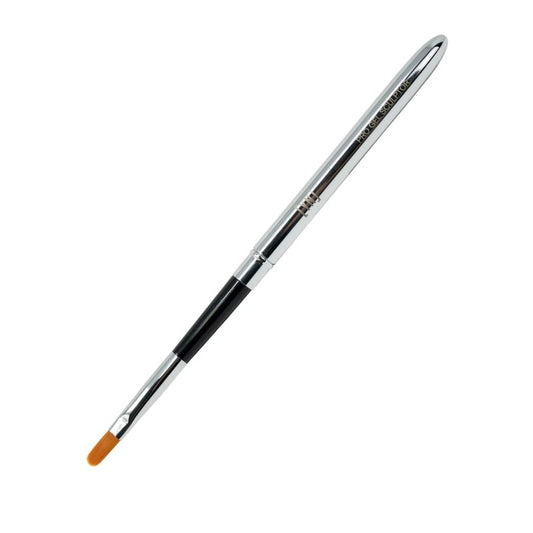 Young Nails Finesse Pro Gel Sculptor Brush - Flat Synthetic Bristle Brush with Rounded Tip | Dual-Function Design