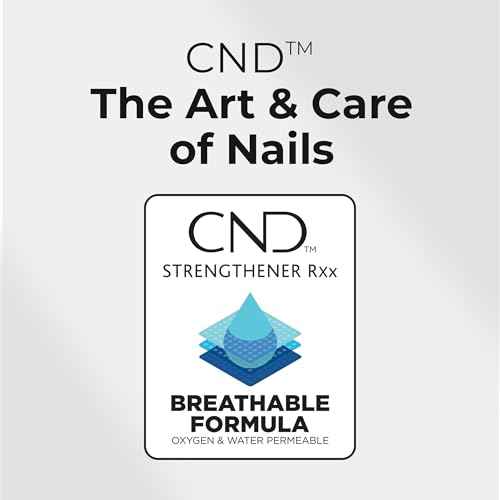CND¢â Strengthener RXx, Nail Strengthener for Tougher, Stronger Nails & Protection for Thin Nails, 0.5 Fl Oz, 0.5 fl oz