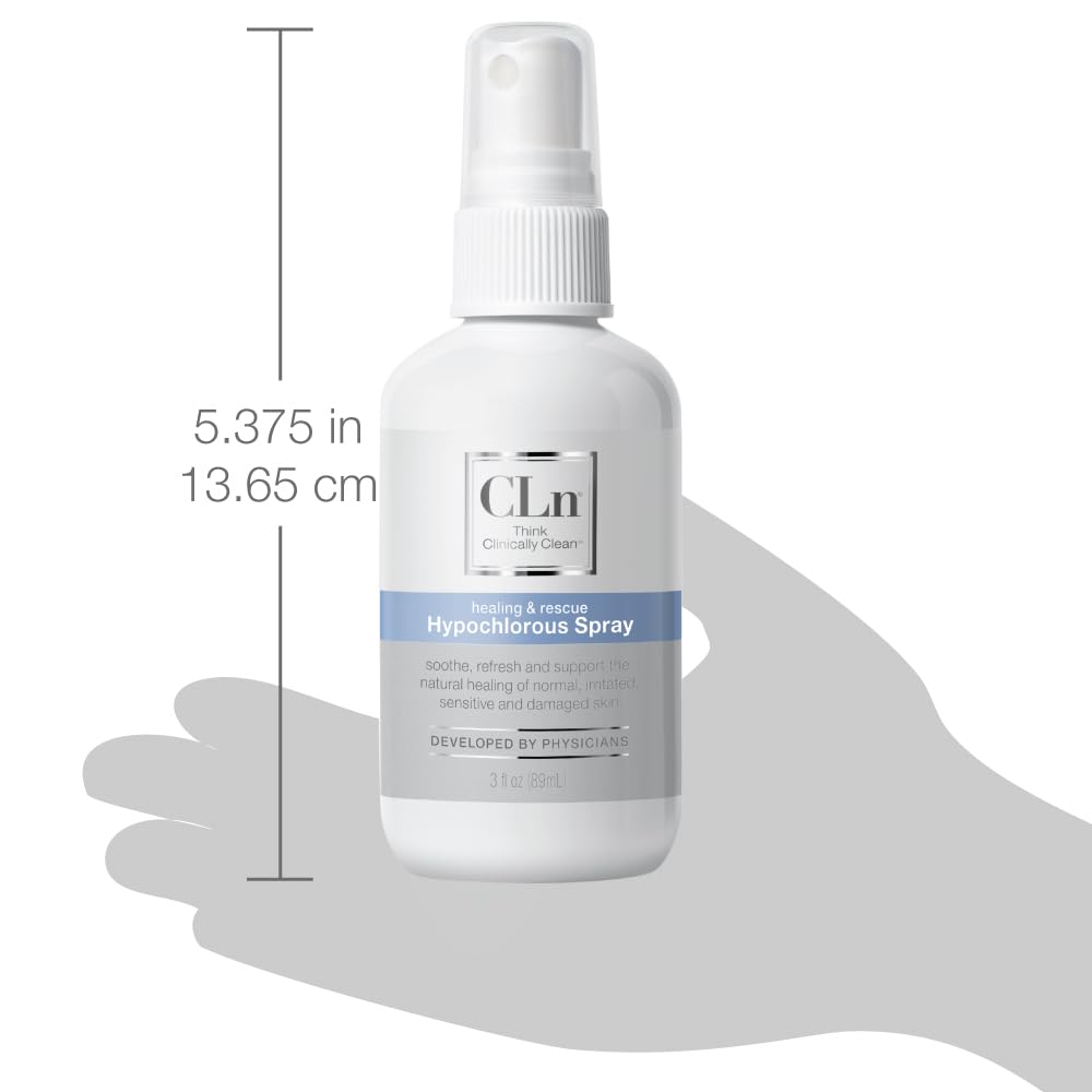 CLn® Hypochlorous Spray - Daily Cleansing Spray to Manage Minor Skin Cuts and Lacerations Without Alcohol, Antibiotics, Steroids or Fragrance, 3 fl. oz.