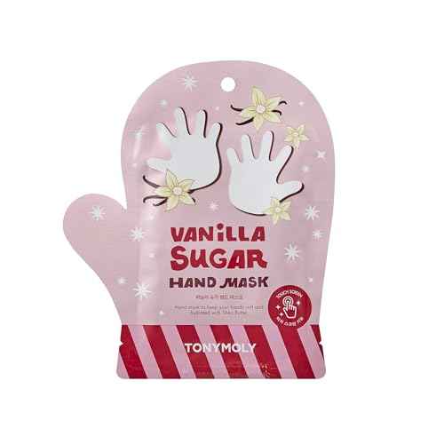 TONYMOLY Vanilla Sugar Hand Mask ? Hydrating Glove Treatment with Nourishing Essence for Soft, Smooth Hands ? Touchscreen-Friendly, 20-Minute Moisturizing Spa Mask & Self-Care Gift