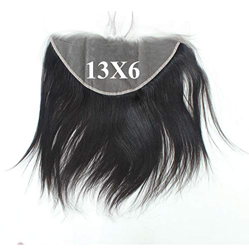 Transparent Lace Frontal Closure - 14 Inch Unprocessed Brazilian Human Hair | Pre-Plucked, Ear to Ear, Natural Hairline