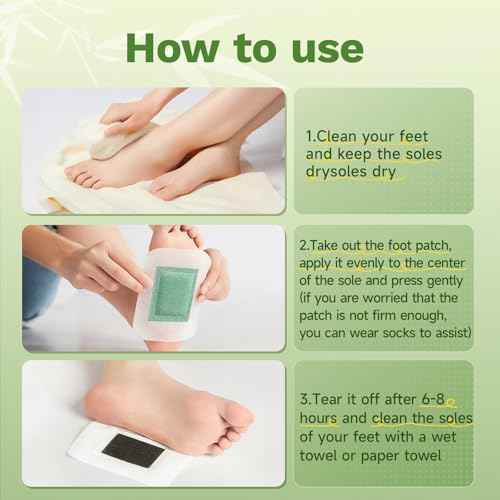 Villsure Deep Cleansing Foot Pads,50 Packs Bamboo Foot Pads. Use during sleep to improve sleep and support body cleansing. May Relieves Stress and Fatigue,It is a good gift for family members.