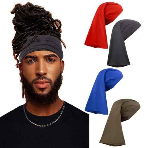 Leeven 4 Pieces Shower Cap for Women Dreadlock Cap