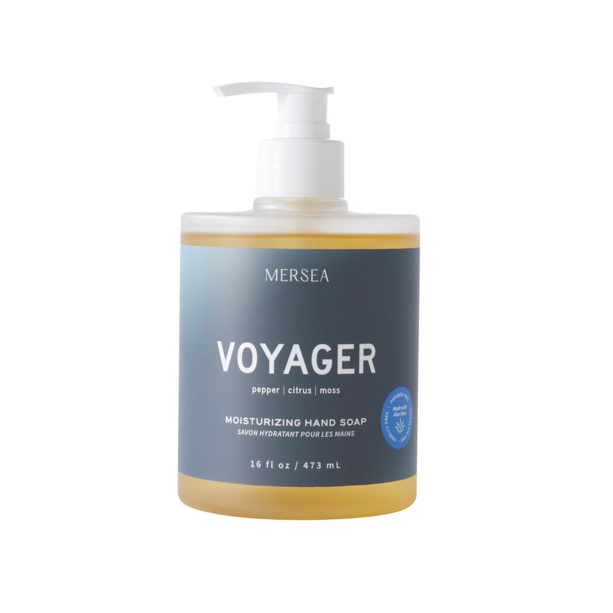 MERSEA Moisturizing Liquid Hand Soap in Large Pump Bottle, Voyager (16 fl oz)