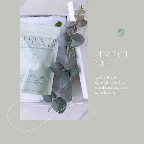 Shower Steamers Aromatherapy 12 Tablets ? Eucalyptus Mint, Relaxation & Stress Relief, Self Care Gift, Spa Essentials, Birthday Gifts for Women & Men, Travel Must-Have