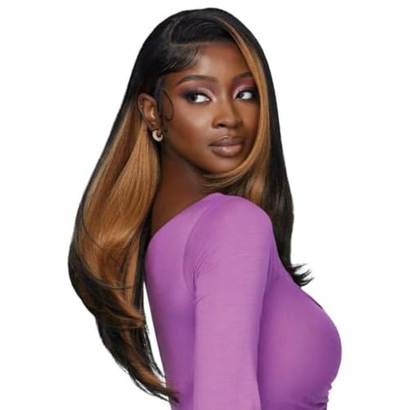 Outre Lace Front Wig - Perfect Hair Line 13X4 - Swoop Series - Swoop 1 (SWISS BROWN)