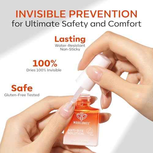modelones Nail Biting Treatment for Kids Thumb Sucking Deterrent Quick Dry Nail Biting Prevention Bitter No Bite Nail Polish for Nail Care Stop Biting Nails Repair for Damaged Nails 0.34 fl oz