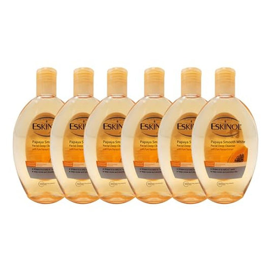 Eskinol Facial Cleanser 225 Ml - 7.6 Oz (Pack of 6) (Papaya)