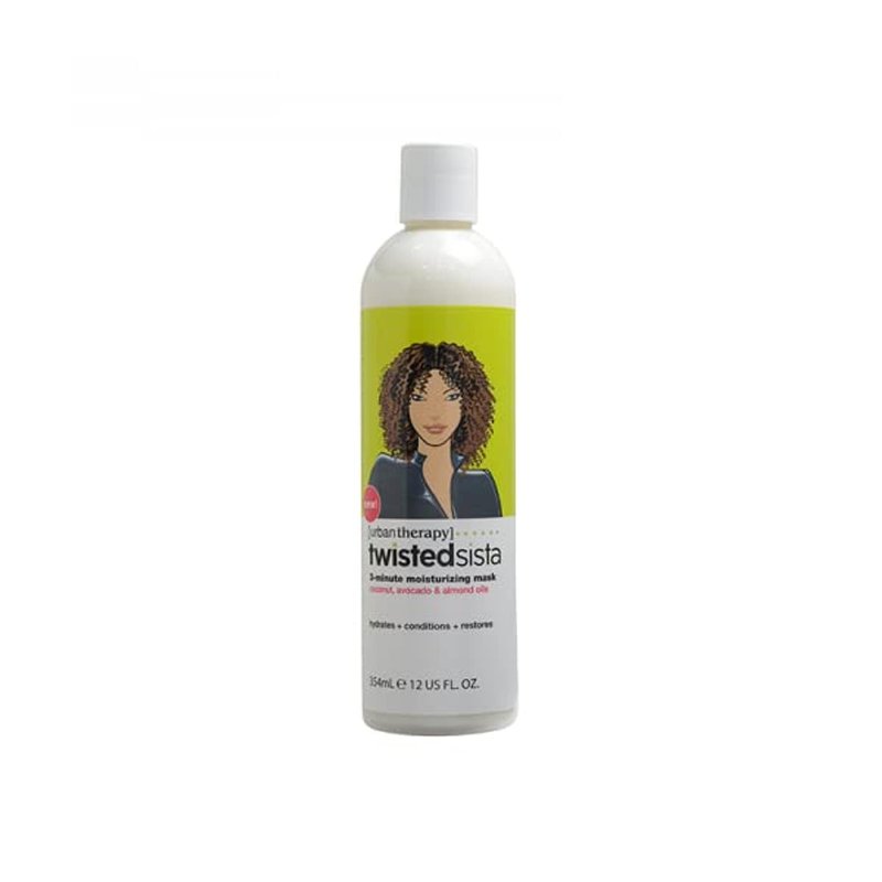 Moisturizing Hair Mask - Twisted Sista 3-Minute Treatment with Coconut, Avocado & Almond Oils | Deep Hydration