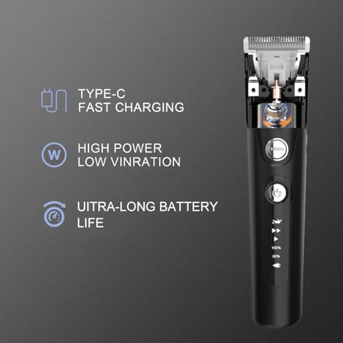 Manscape Trimmer for Men - Body Hair Trimmer for Pubic, Groin & Balls, Ceramic Blade No Nicks, Cordless Electric Razor with USB-C Charging, Rechargeable Groomer Gift for Him