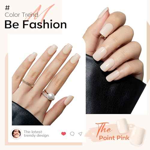 Modelones White Press on Nails, Short Square Fake Nails, Reusable Nail Kit with Nail Glue Adhesive Tabs Mini Nail File, Christmas Nails Press Ons 32Pcs16 Sizes, Women Girl Gift