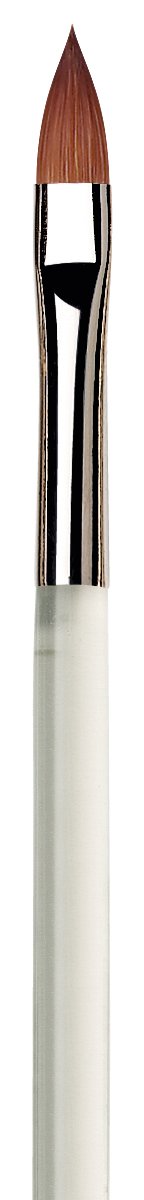 da Vinci Size 6 Acrylic Nail Brush - Round Russian Red Sable with Blue Handle