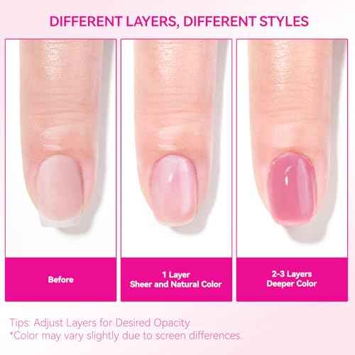 Nail Repair for Women: 8 in 1 Dusty Rose Nail Hardener Strengthener Extra Strong and Growth - Protein Nail Polish Hardener Ridge Filler Concealer for Weak and Damaged Nails 15ml