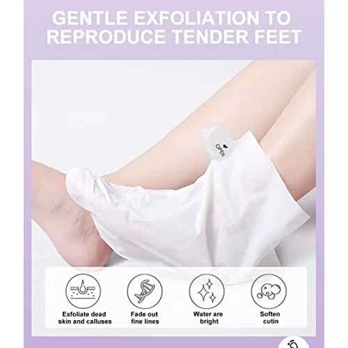 Foot Peel Mask 6 Pack,Foot Spa Foot Care For Women Peel Mask With Lavender For Men And Women Feet Peeling Mask Exfoliating, Callused Foot Mask Peel,Foot Mask For Dry Dead Skin,Remove Dead Skin
