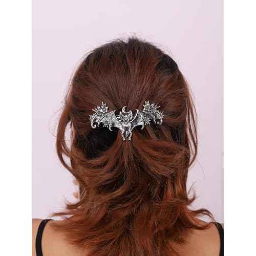 HAQUIL Vintage Bat Hairpin Metal Bat Wings Hair Barrettes Vintage Hair Clip for Party Costume