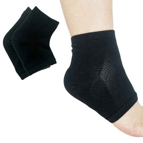 Gel Heel Sports Sock for Kids with Heel Discomfort Severs Plantar Fasciitis Heel Pain (1 Pair Kids 3-7 Women 5-9)