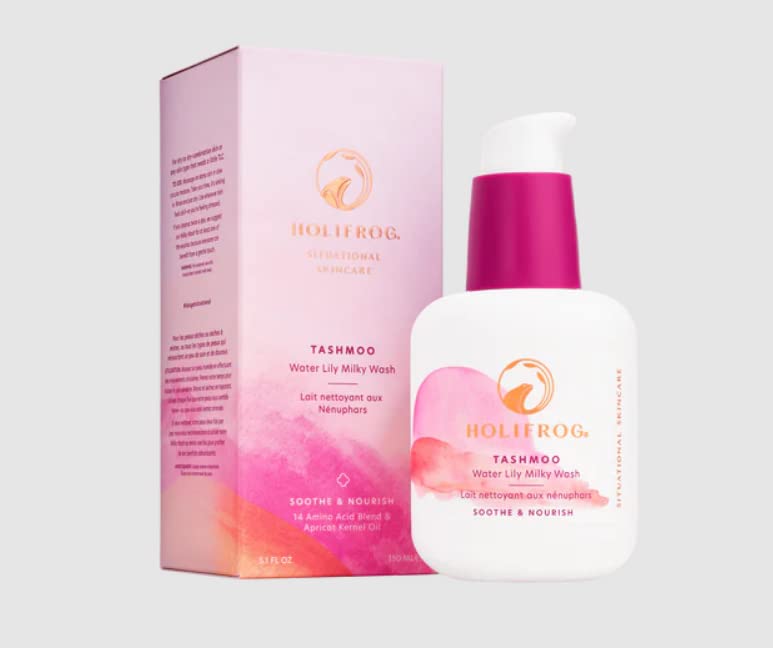 HoliFrog Tashmoo Water Lily Milky Cleanser - Gentle Hydrating Face Wash for All Skin Types