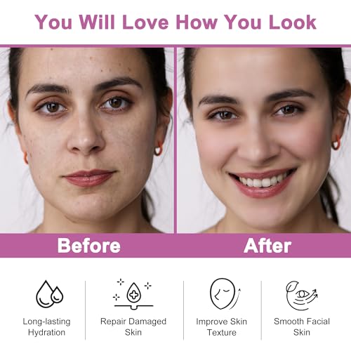 Skin Care Set,6 Pcs Korean Snail Mucin Essence Anti-aging Moisturize Repair Soothe Hydrate,Glass Skincare Kit for Dull & Dry Skin,Skincare Gift Set Teens Stocking Stuffers Christmas Gifts for Women